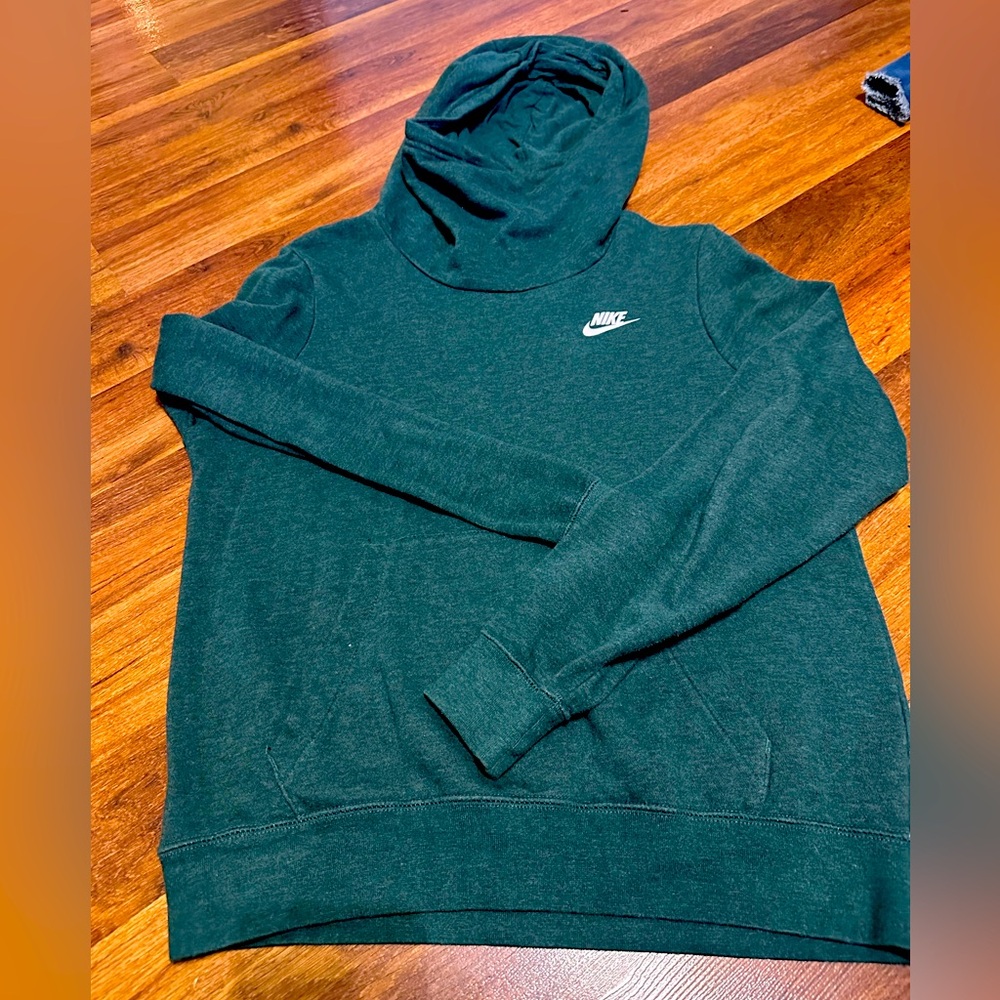 Women’s Nike hoodie dark green amazing shape size small